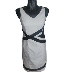 Eric Alexandre Black and White Sleeveless Dress